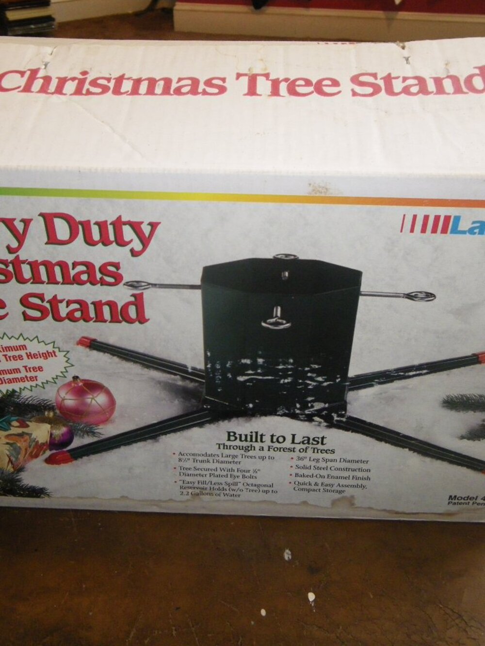 Vintage Lakewood Heavy Duty Christmas Tree Stand #4936 Solid Steel Construction